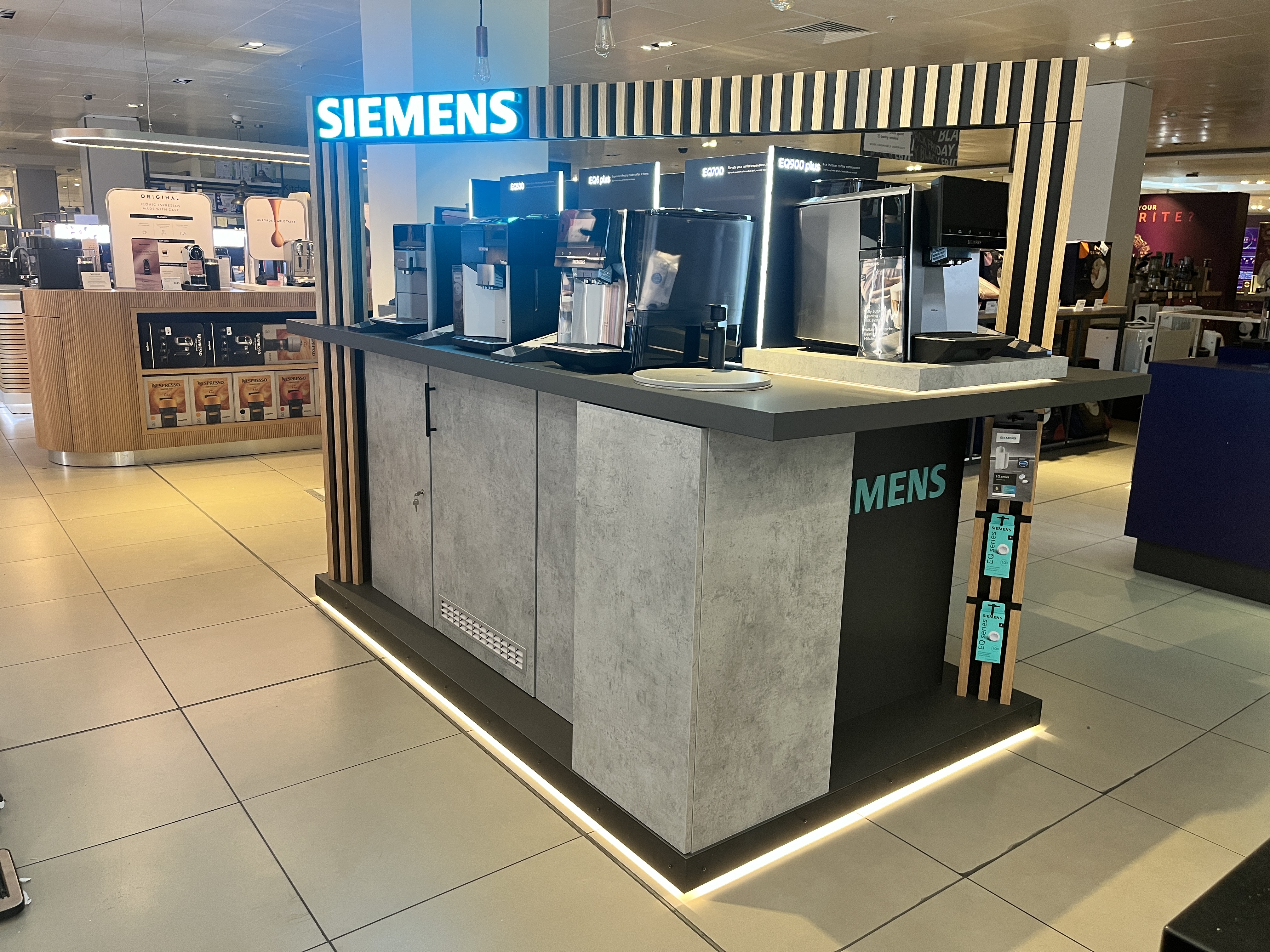 Siemens coffee barista experience at John Lewis Oxford Street